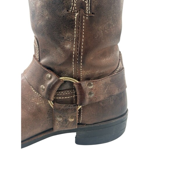 Frye 87400 Men’s 10.5 Brown Leather Harness Motorcycle Riding Engineer Boots - Picture 12 of 16